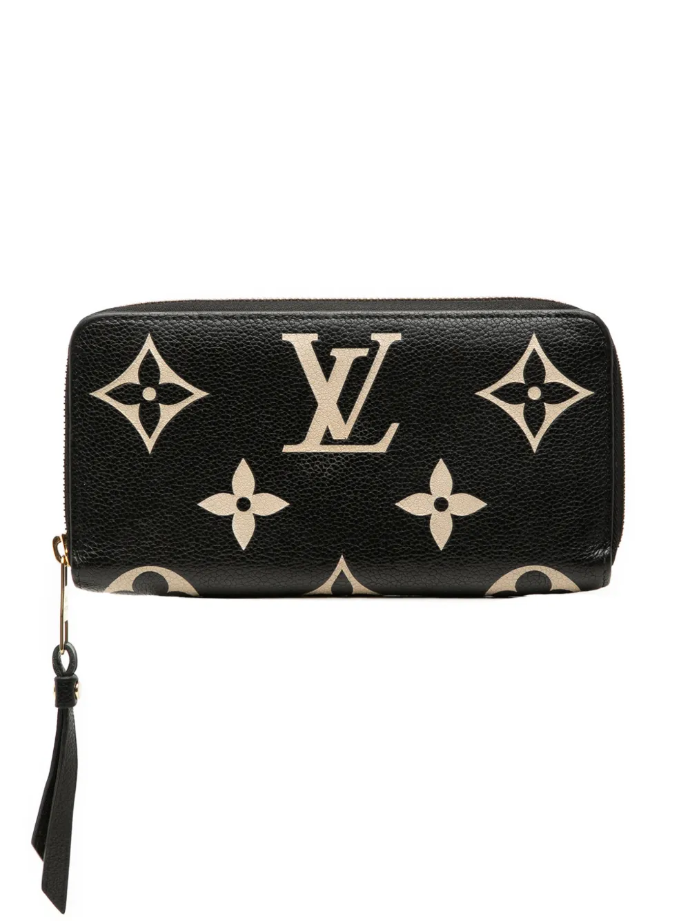Louis Vuitton Pre-Owned 2021-2026 Monogram Empreinte Giant Bicolor Zippy Wallet long wallets - Nero