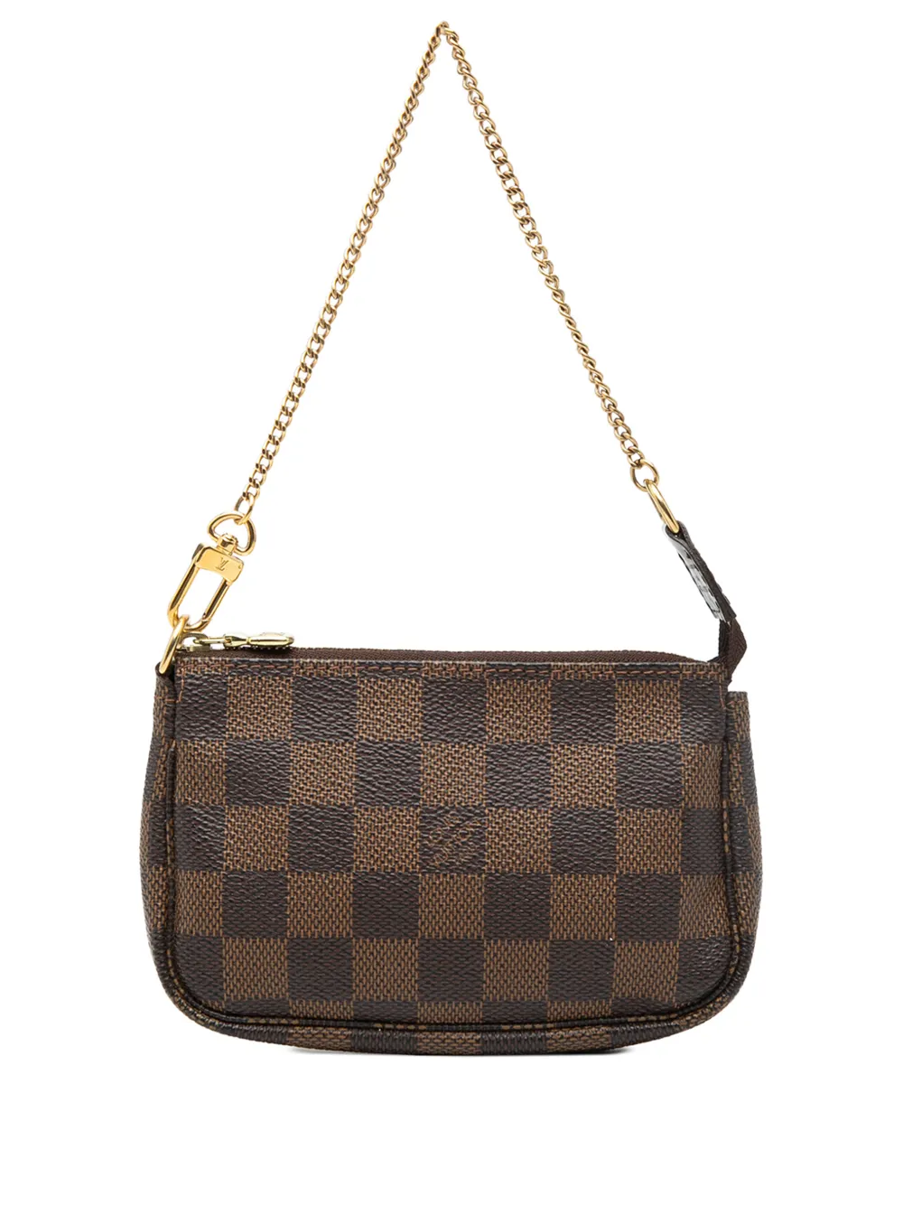 Louis Vuitton Pre-Owned 2008 Damier Ebene Mini Pochette Accessoires pouch - Marrone