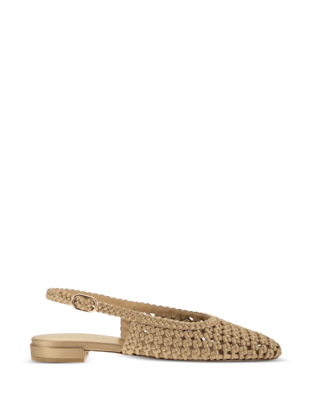 Stuart Weitzman interwoven pointed-toe ballet flats - Toni neutri