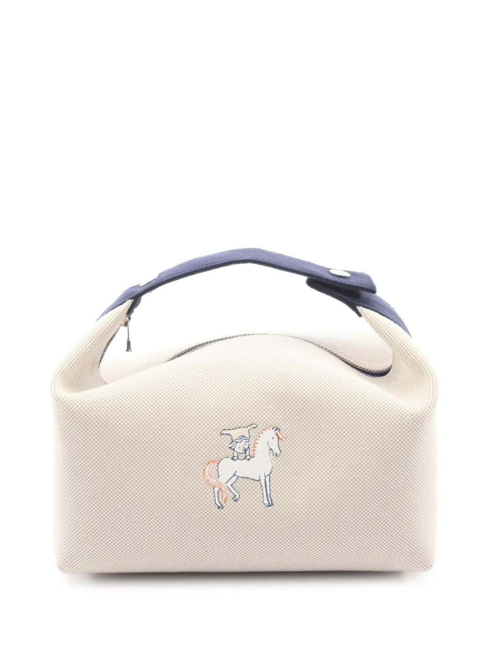 Hermès Pre-Owned 2010-2026 Large Toile Bride A Brac Cabriole Case vanity bag - Toni neutri