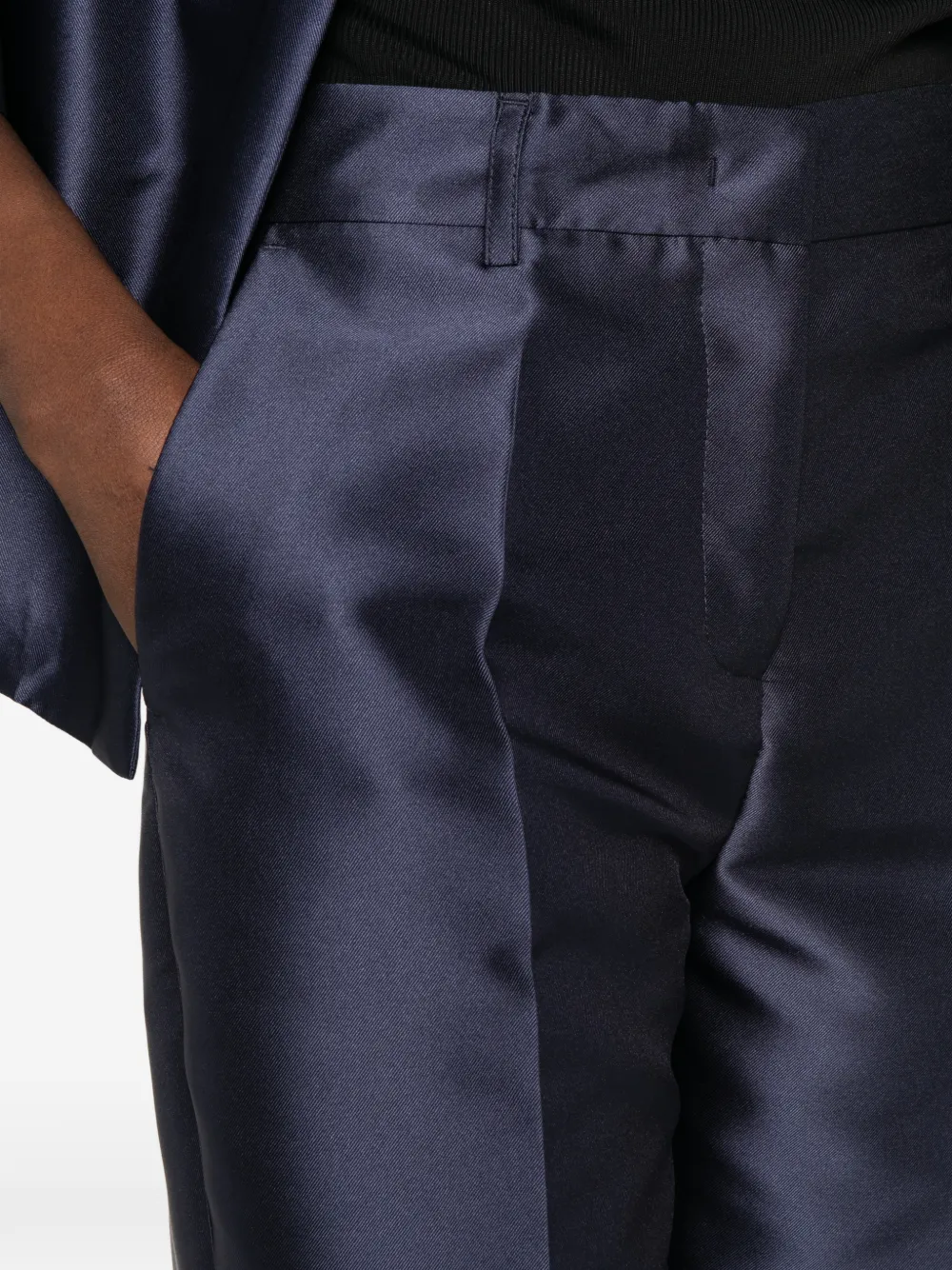 NINA 14.7 Geplooide pantalon Blauw