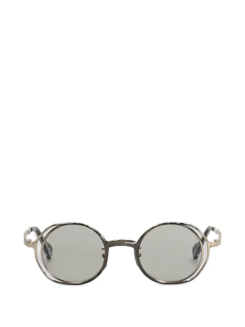 Kuboraum H11 hammered-effect round-frame sunglasses
