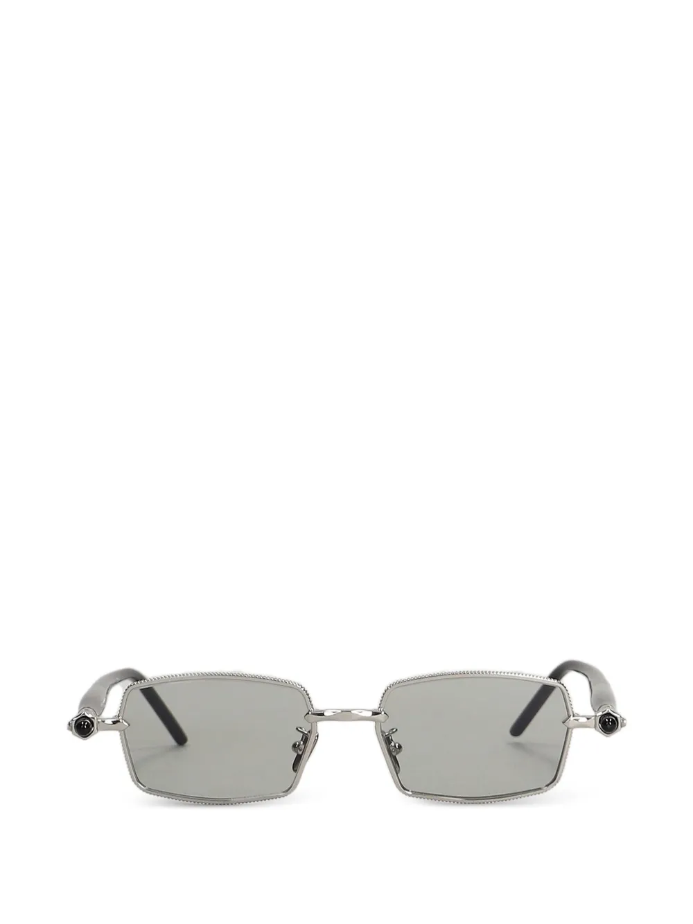 Kuboraum P73 textured-rim sunglasses - Argento