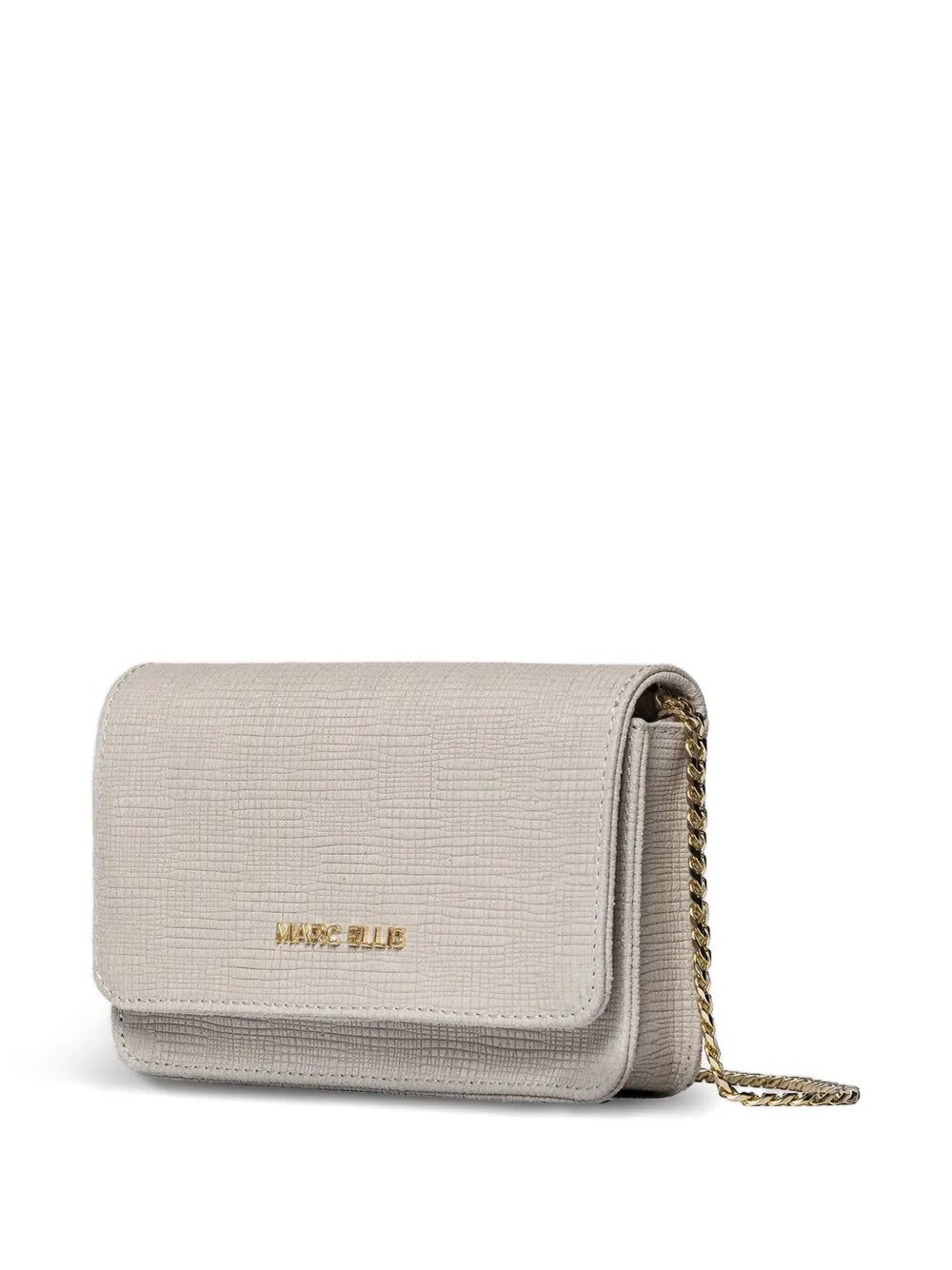 Marc Ellis Everly clutch met hagedissen-effect Beige
