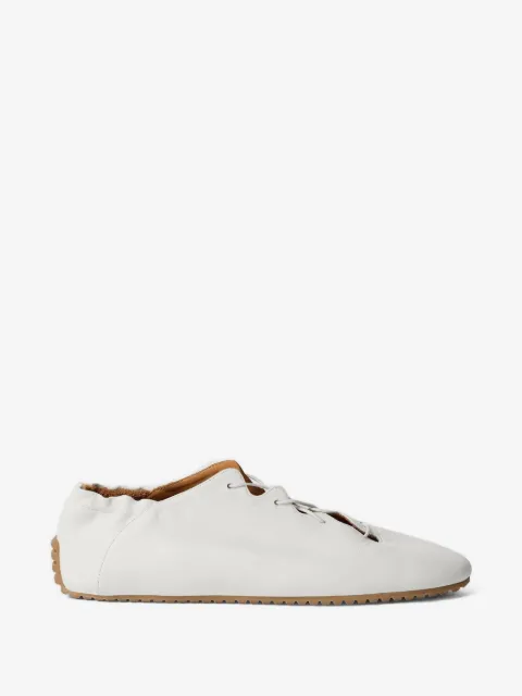 ODISSI Milly scalloped leather sneakers