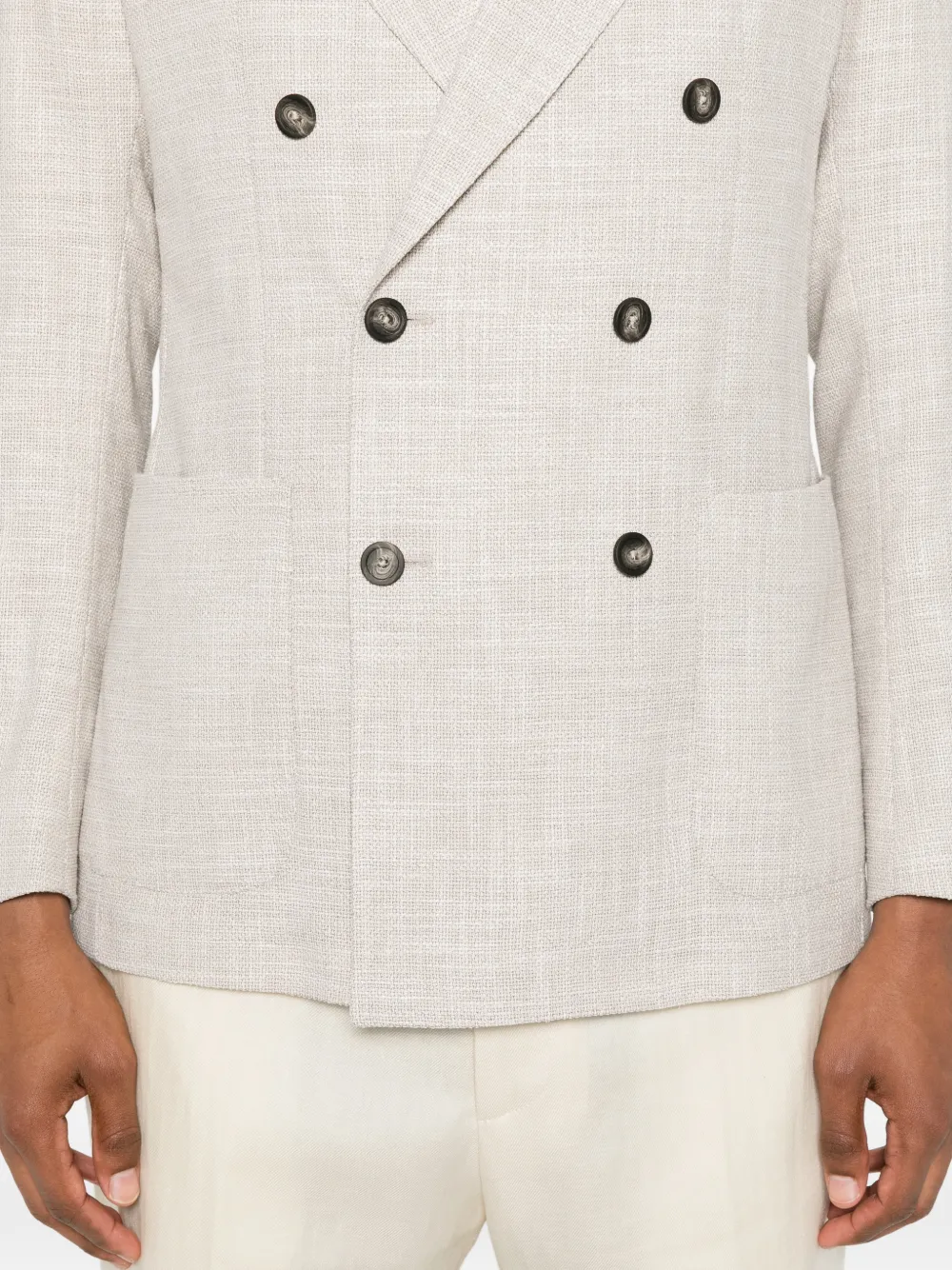 Tagliatore Blazer met dubbele rij knopen Beige