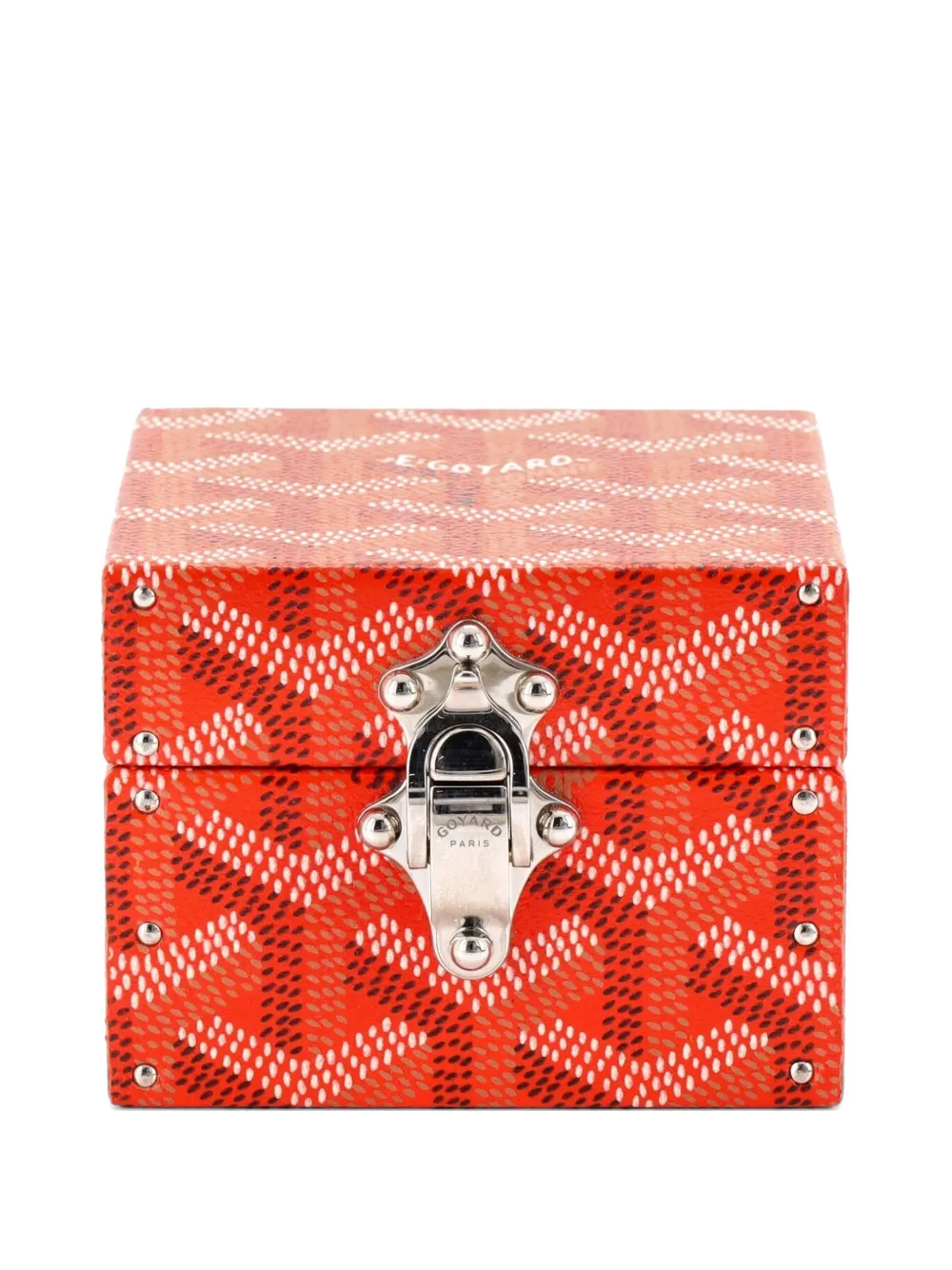 Goyard Pre-Owned Regence Mini Trunk Coated Canvas travel bag - Arancione