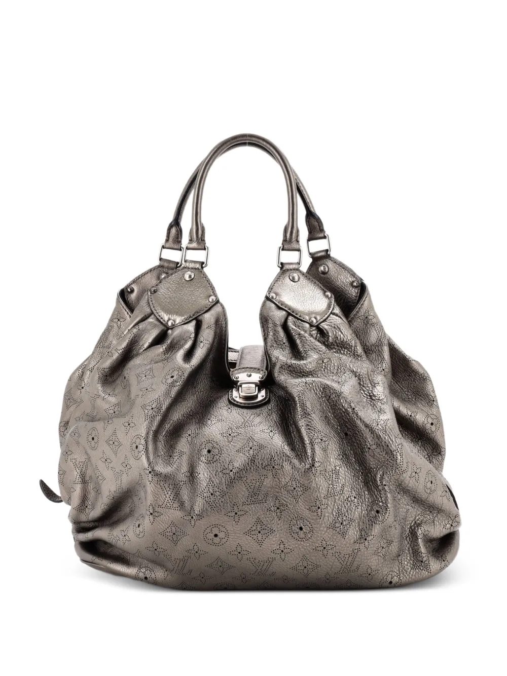 Louis Vuitton Pre-Owned XL Mahina Leather hobo bag - Effetto metallizzato