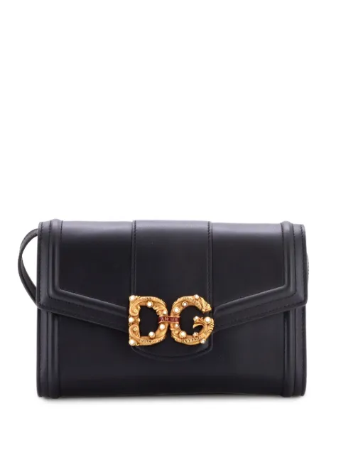 Dolce & Gabbana Pre-Owned DG Amore Leather clutch bag
