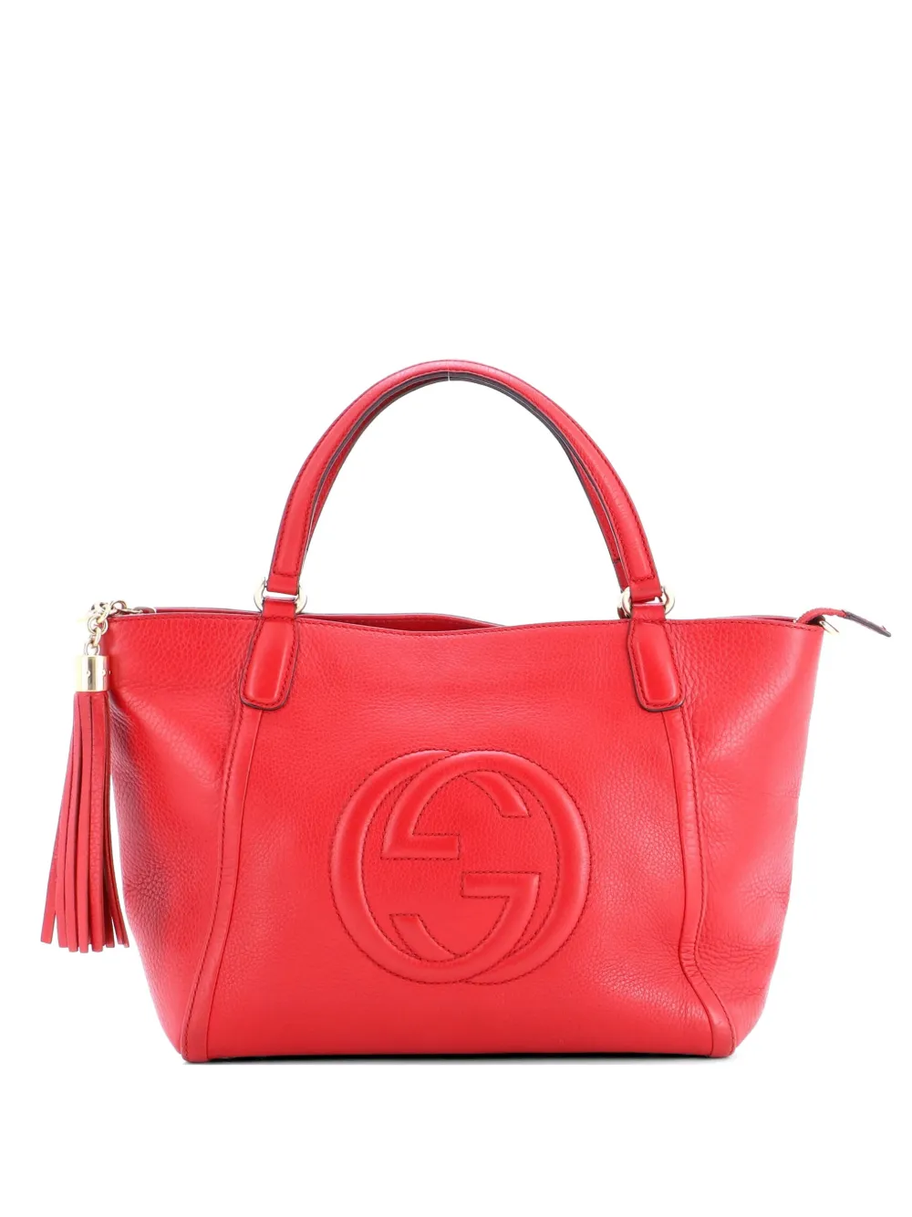 Gucci Pre-Owned Soho Convertible Top Handle Bag Leather Small satchel - Rosso