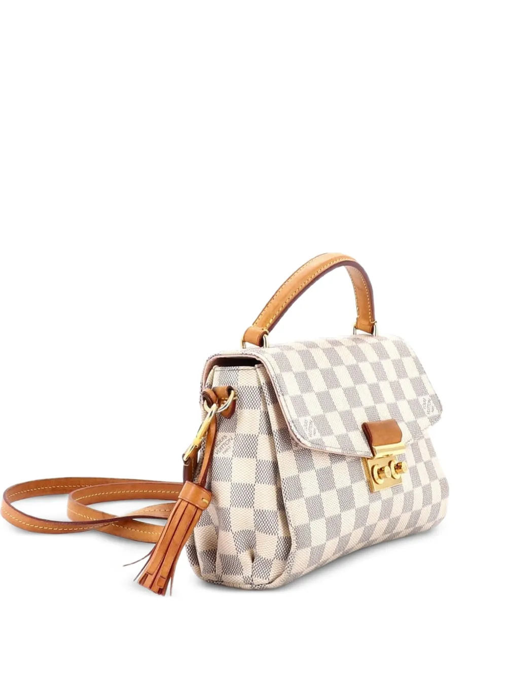 Louis Vuitton Pre-Owned Croisette Handbag Damier crossbody bag - White