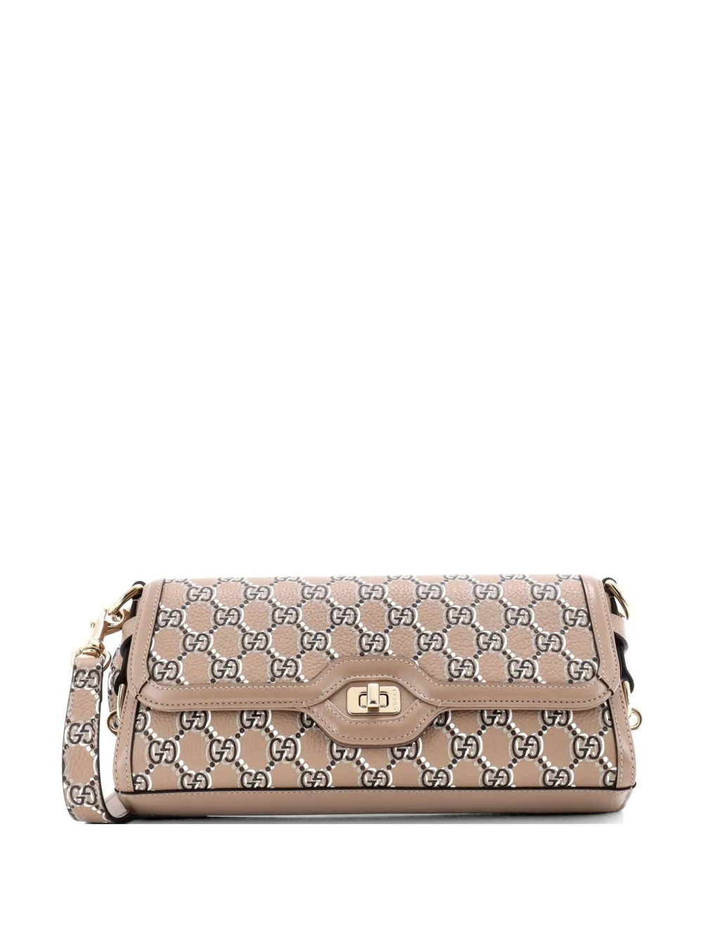 Gucci Pre-Owned Luce Optical GG Printed Leather Small shoulder bag - Toni neutri