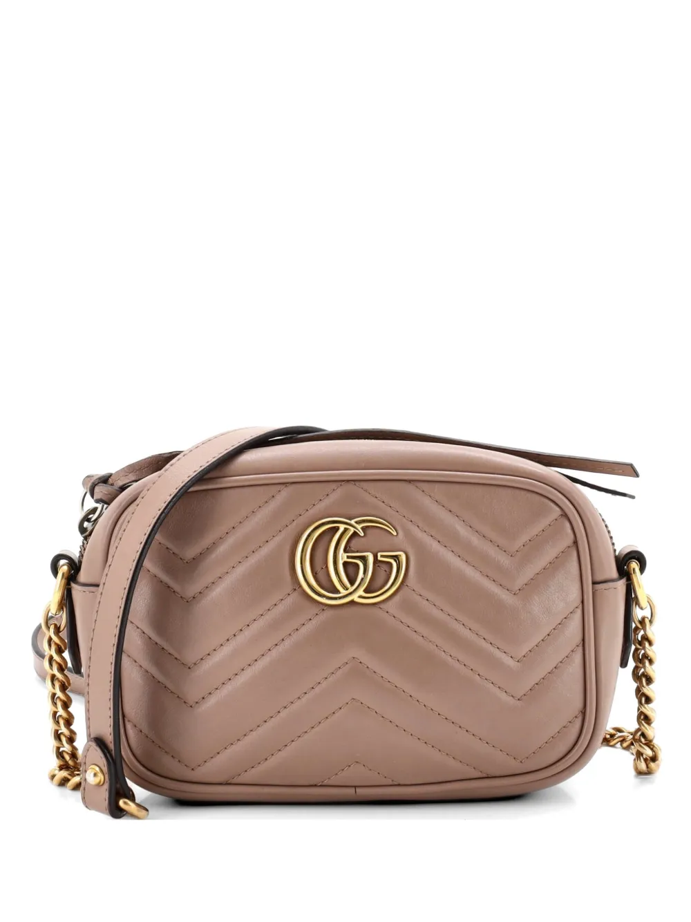 Gucci Pre-Owned GG Marmont Shoulder Bag Matelasse Leather Mini crossbody bag - Toni neutri