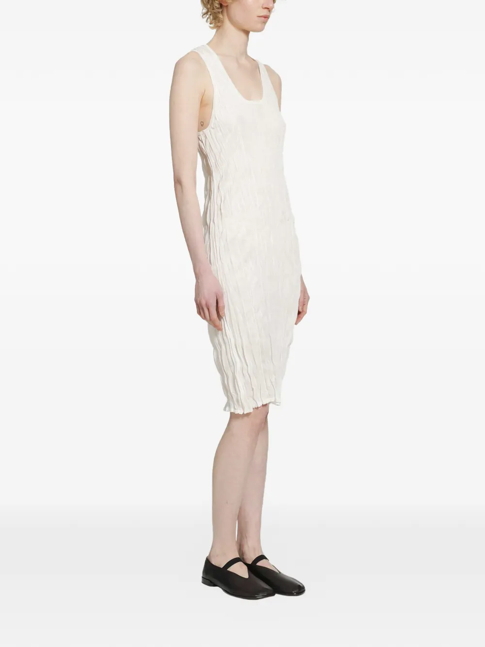 TOTEME crinkled tank dress - Weiß