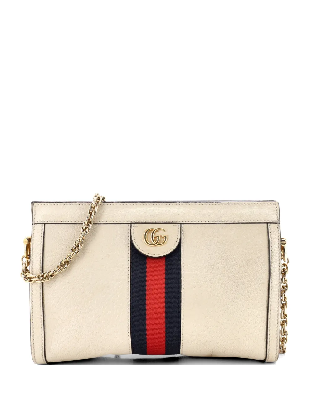 Gucci Pre-Owned Ophidia Chain Shoulder Bag Leather Small crossbody bag - Toni neutri