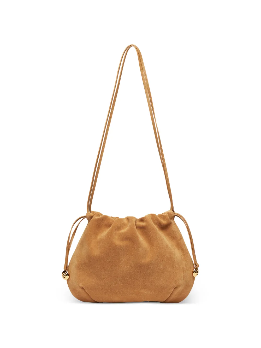 Liffner Schultertasche mit Kordelzug - Braun