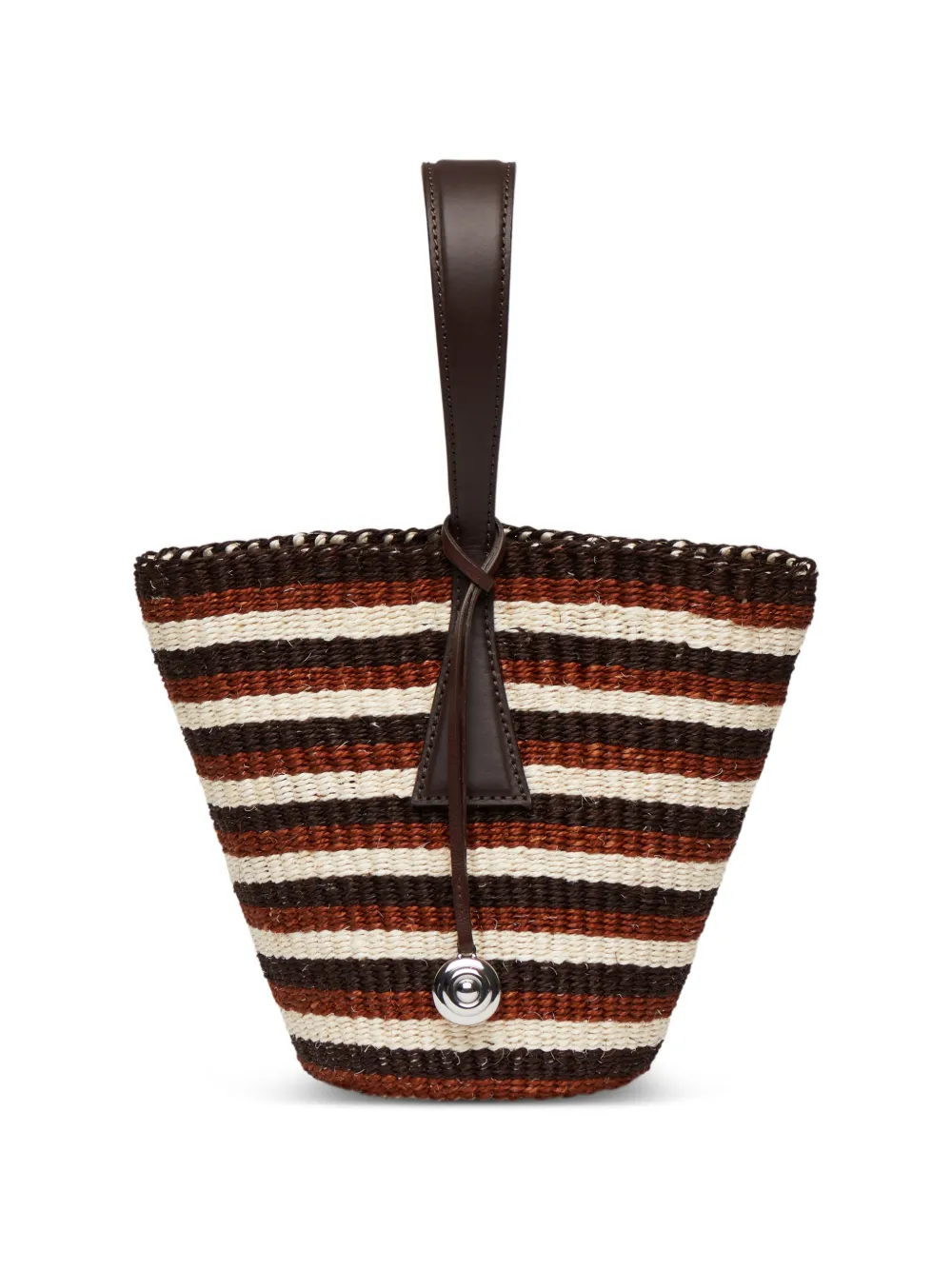 Liffner Single Handle Basket Bag In Brown