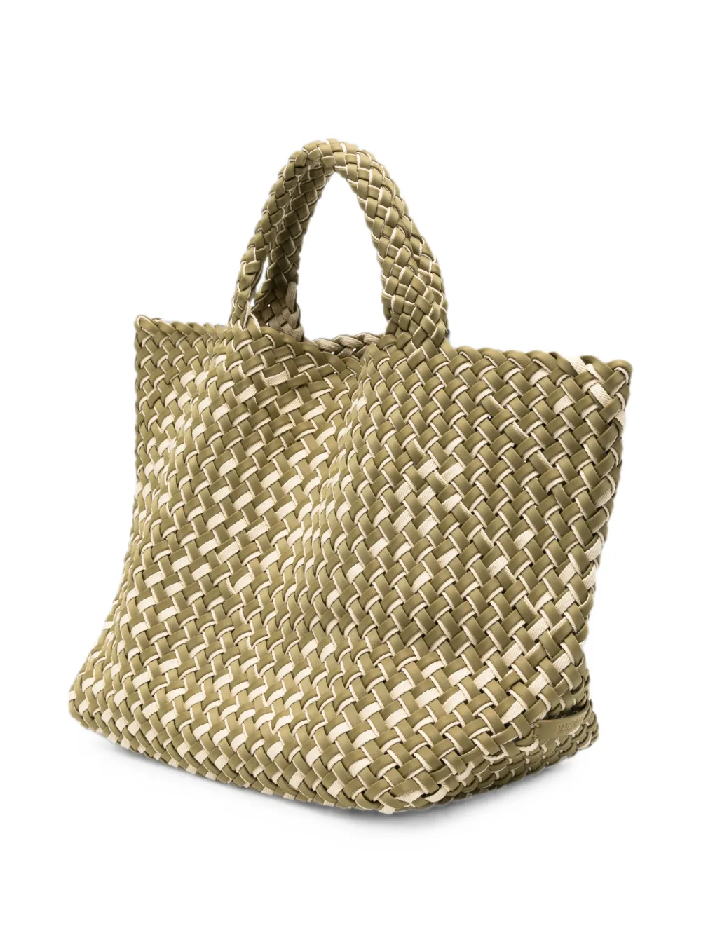 NAGHEDI Medium St Barths dubbelgeweven shopper Beige
