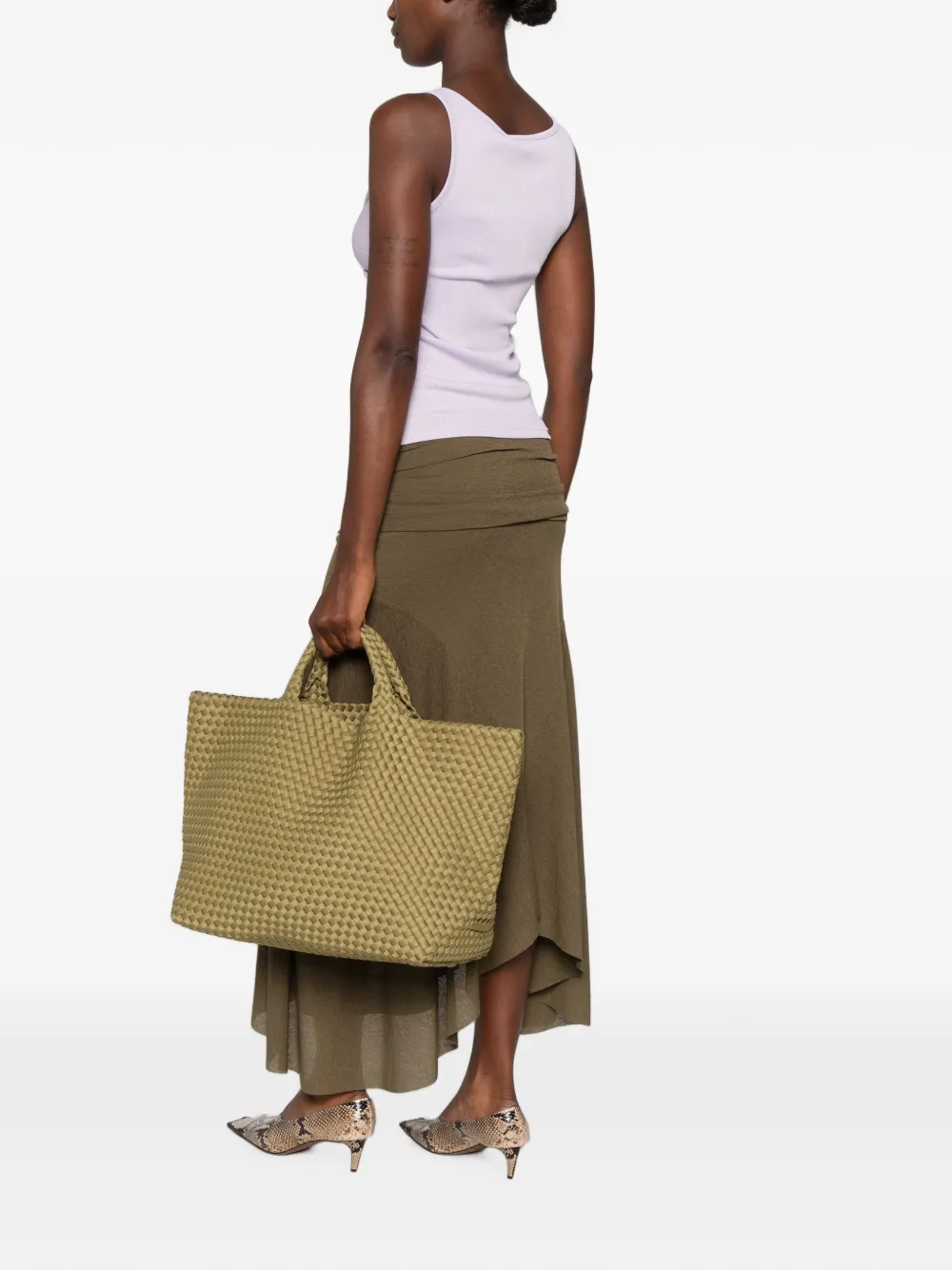 NAGHEDI Grote St. Barths shopper Groen