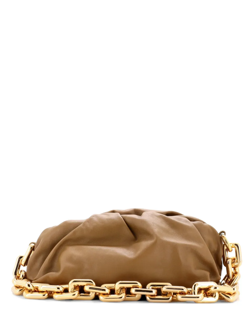 Bottega Veneta Pre-Owned The Chain Pouch Leather shoulder bag - Brown