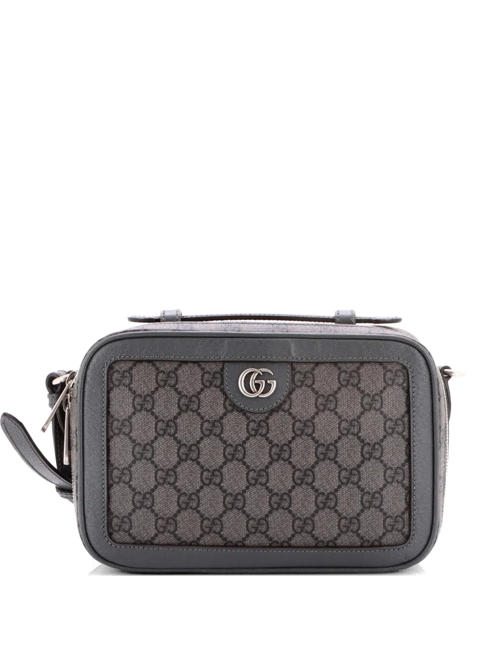 Gucci Pre-Owned Ophidia Zip Around Camera GG Coated Canvas Small crossbody bag - Grigio