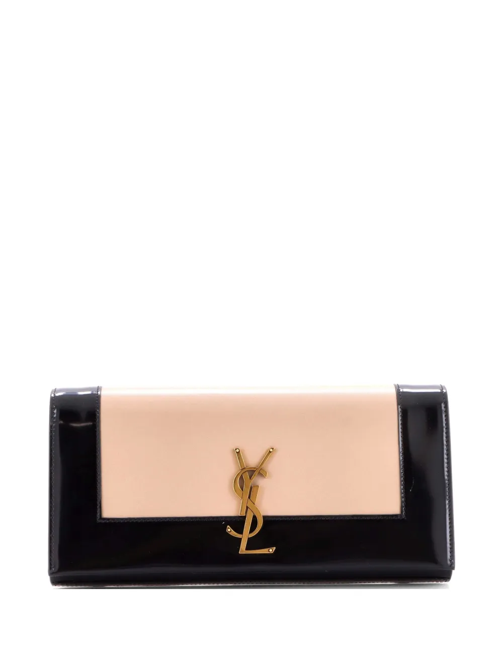Saint Laurent Pre-Owned Classic Monogram Leather Long clutch bag - Schwarz