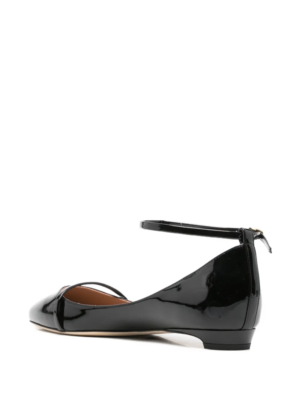 Malone Souliers Mary ankle-strap ballet flats Zwart