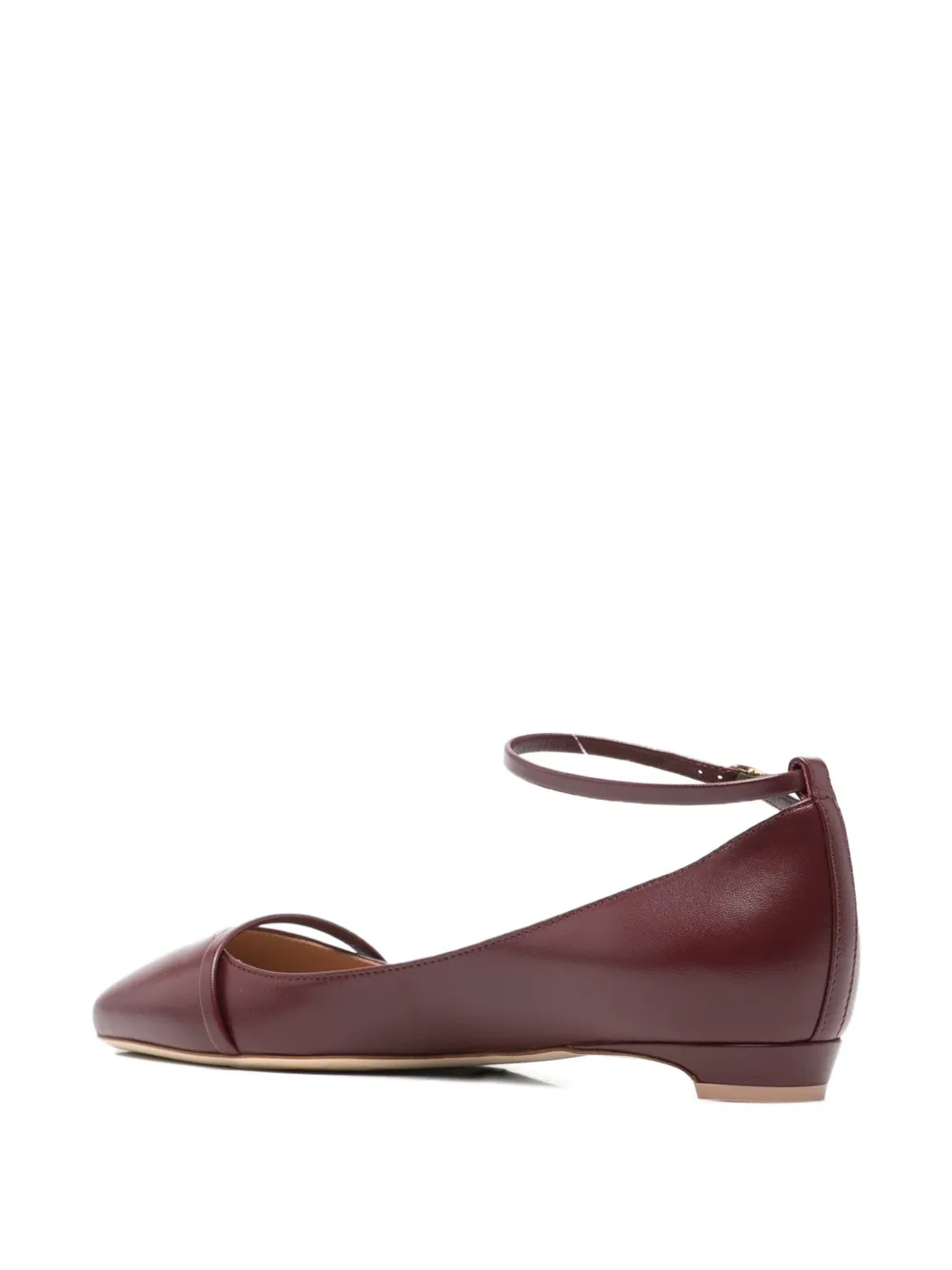 Malone Souliers Mary ankle-strap ballet flats Rood