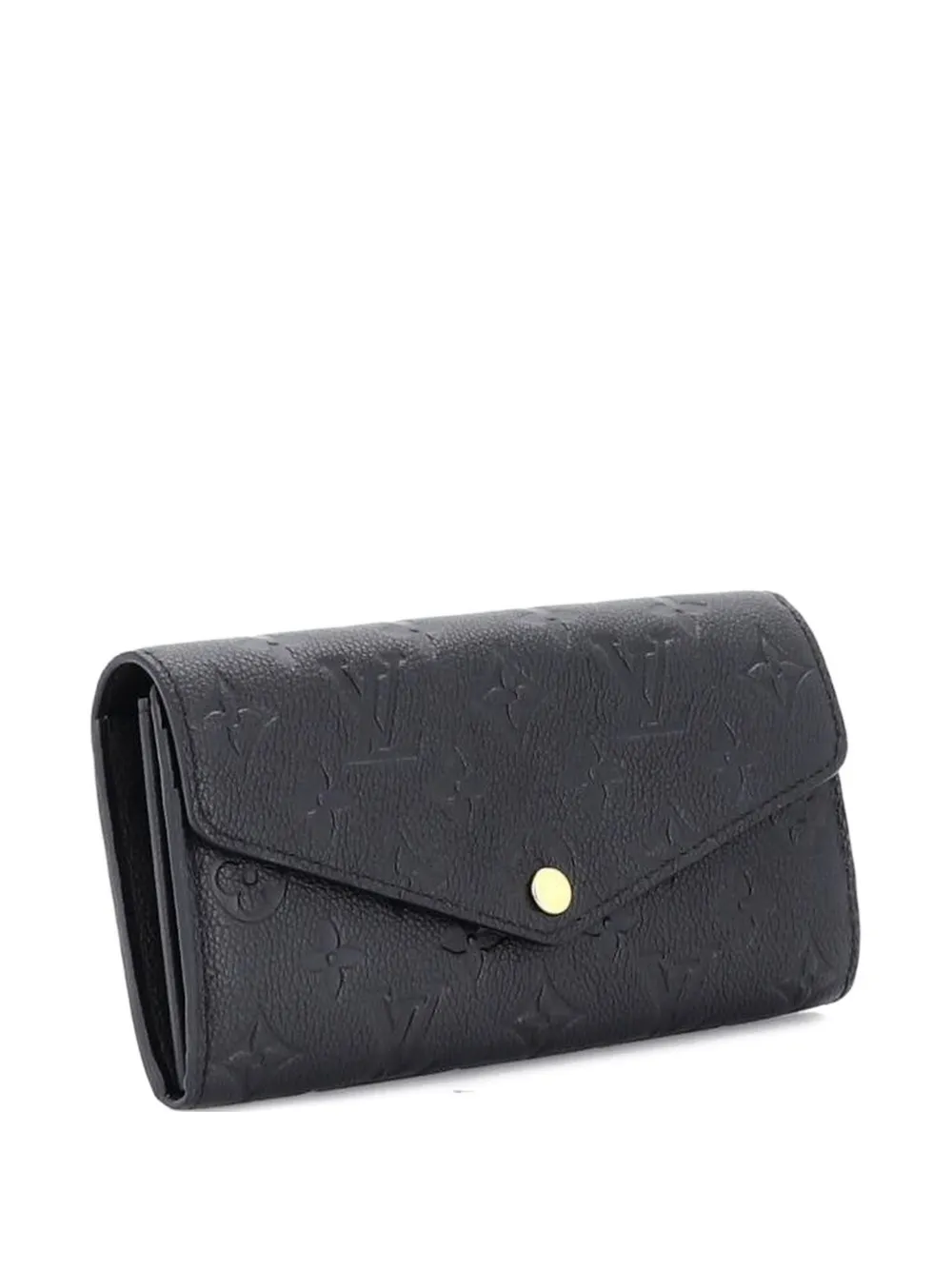 Louis Vuitton Pre-Owned Sarah Wallet NM Monogram Empreinte Leather small wallets - Nero