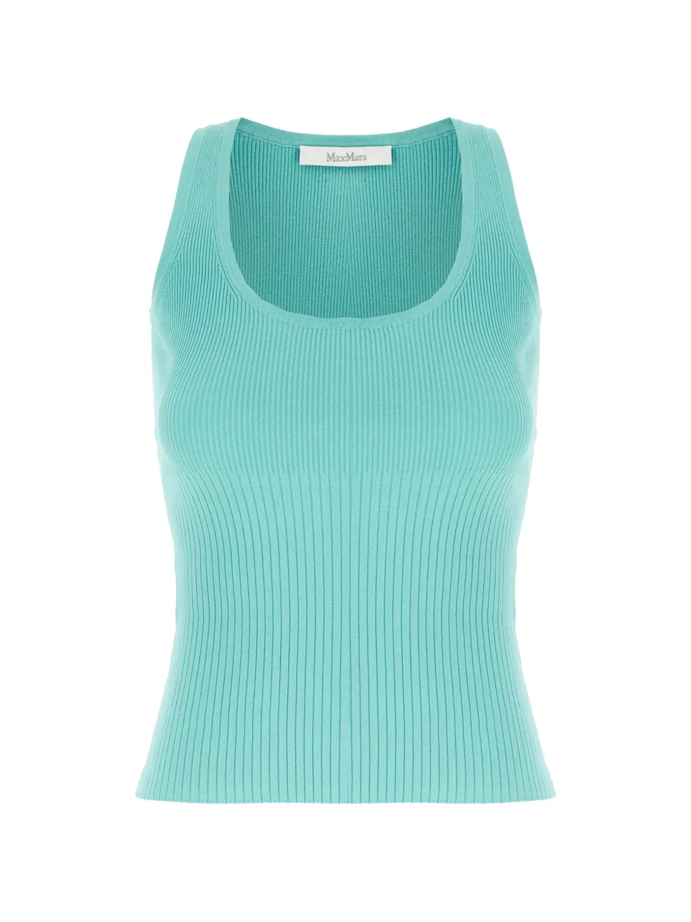 Max Mara ribbed-knit top - Blu