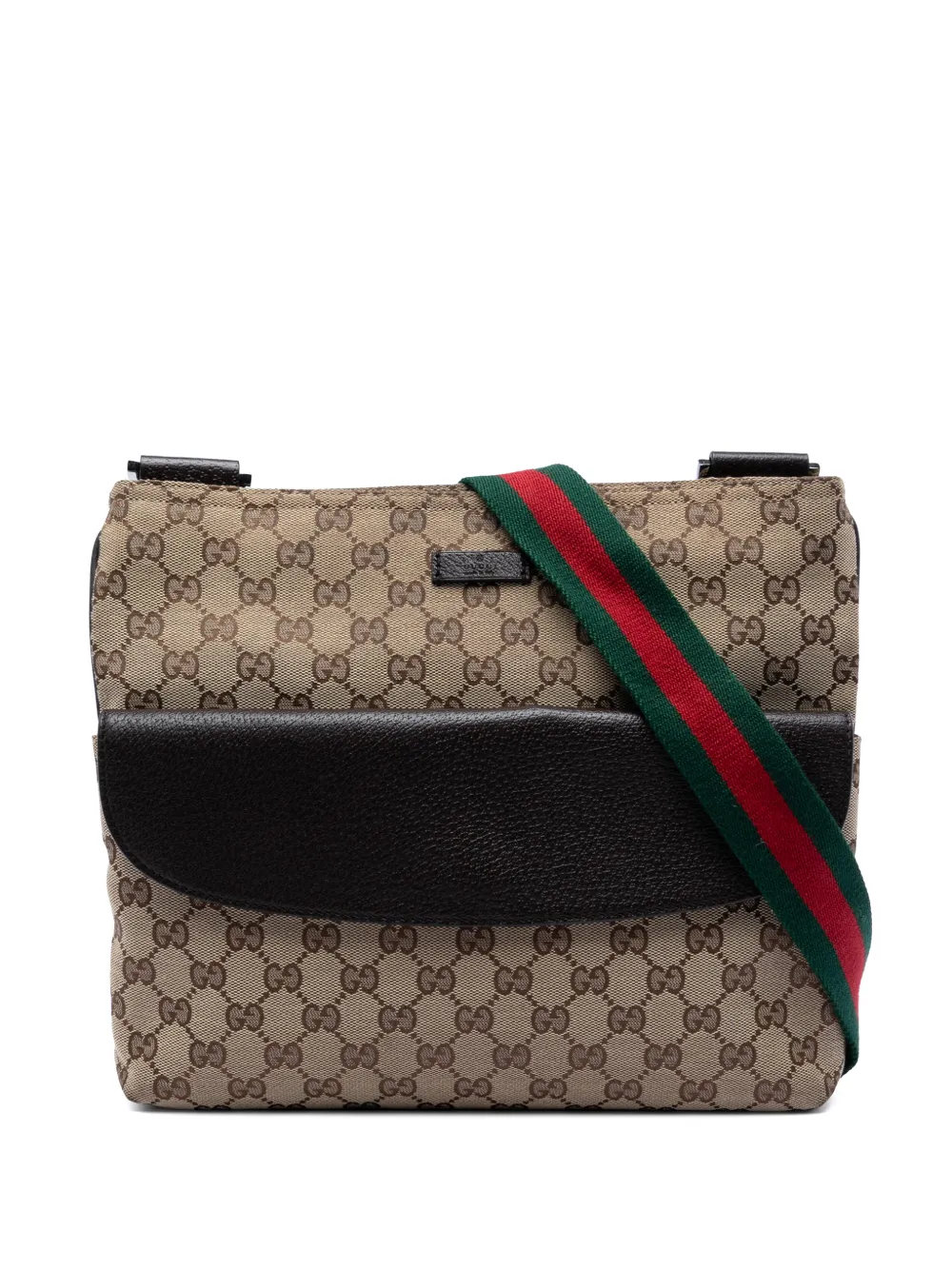 Gucci Pre-Owned 2016-2025 GG Canvas Web crossbody bag - Nude