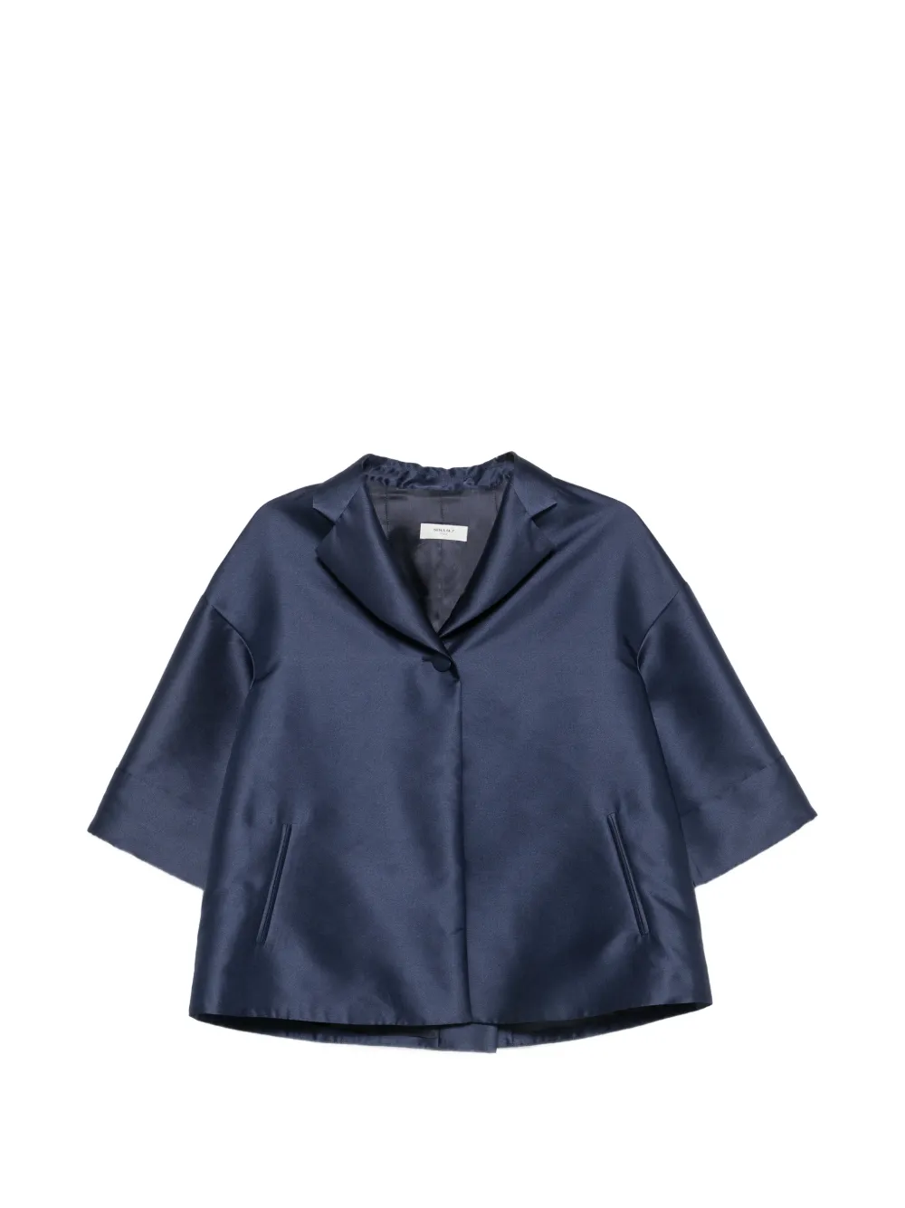 NINA 14.7 satin-finish jacket - Blu