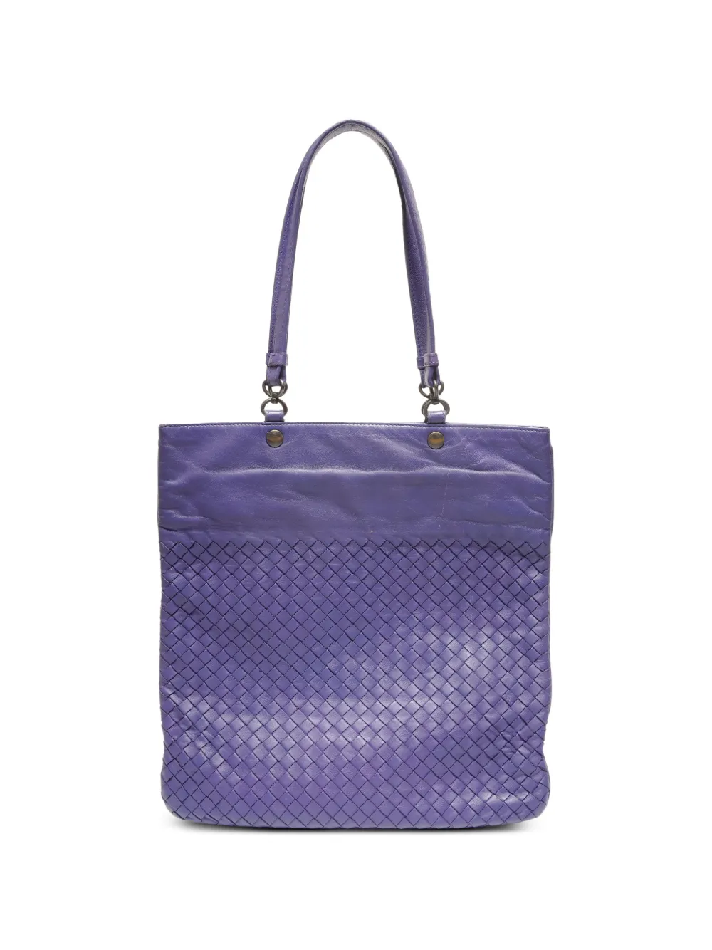 Bottega Veneta Pre-Owned 2000-2010s Intrcciato shoulder bag - Purple