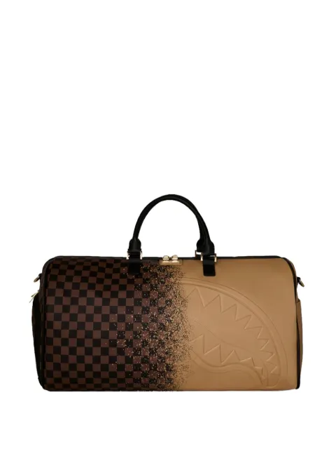 Sprayground Henny Spritz Shark Mouth checkered holdalls bag