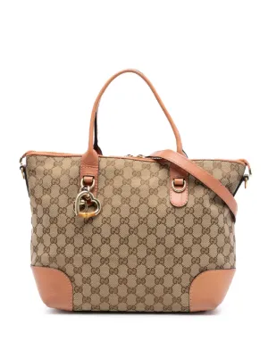 Gucci Pre-Owned 2016-2025 GGキャンバス ハートビット サッチェル