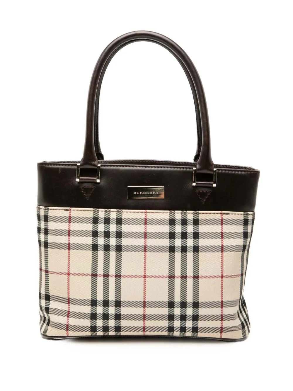 Burberry Pre-Owned 2000-2017 House Check Canvas tote bag - Toni neutri