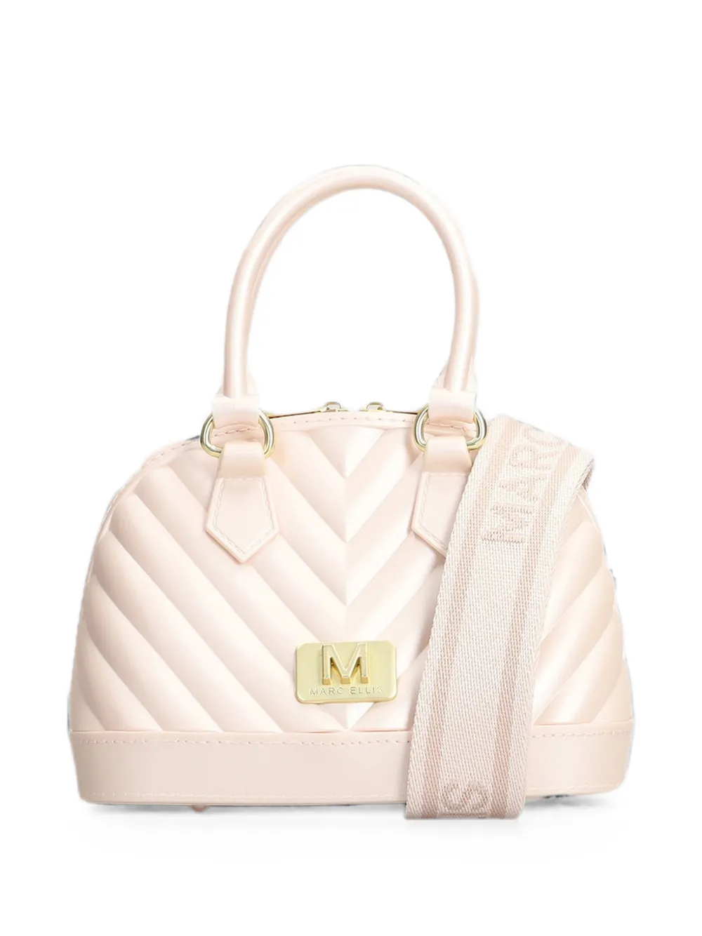 Marc Ellis Borsa mini S Flat Maya con motivo chevron - Rosa