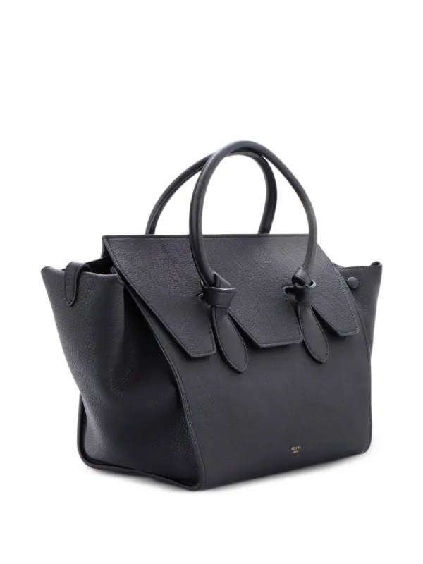 Celine Pre-Owned タイノット グレイニーレザー ミニ ハンドバッグ 