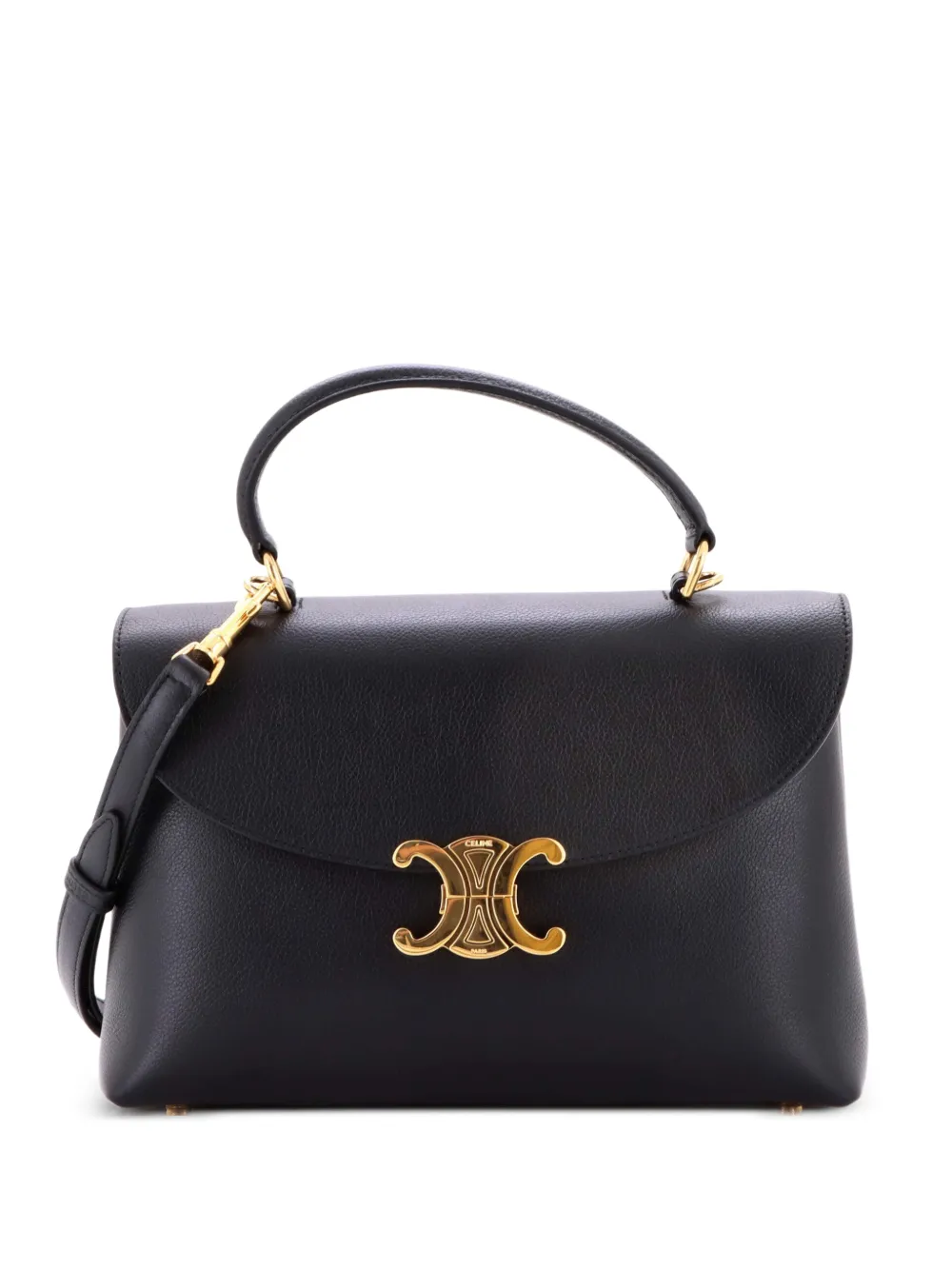 Celine Pre-Owned Nino Top Handle Bag Leather Medium satchel - Nero