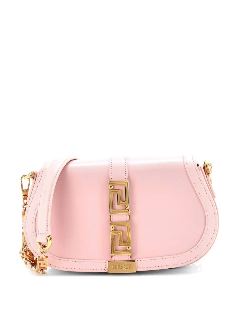 Versace Pre-Owned Greca Goddess Leather Medium shoulder bag - Rosa