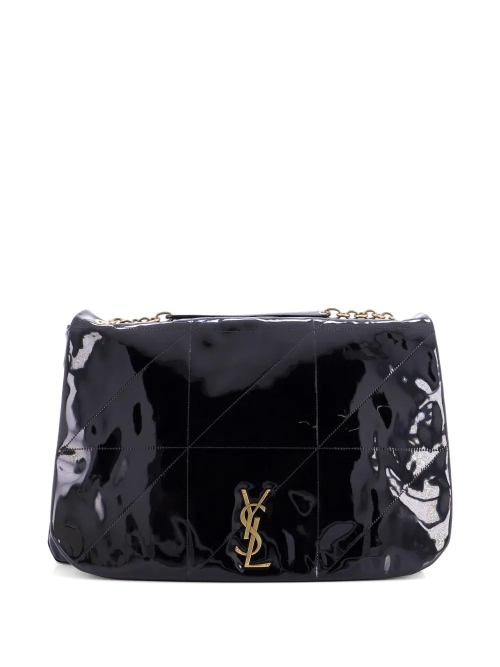 Saint Laurent Pre-Owned Jamie 4.3 Quilted Patent Large shoulder bag - Nero