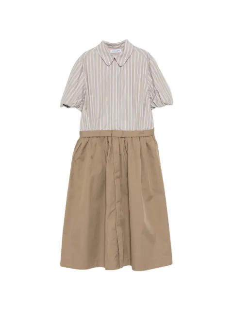 Dice Kayek sculptural-sleeves striped shirt dress