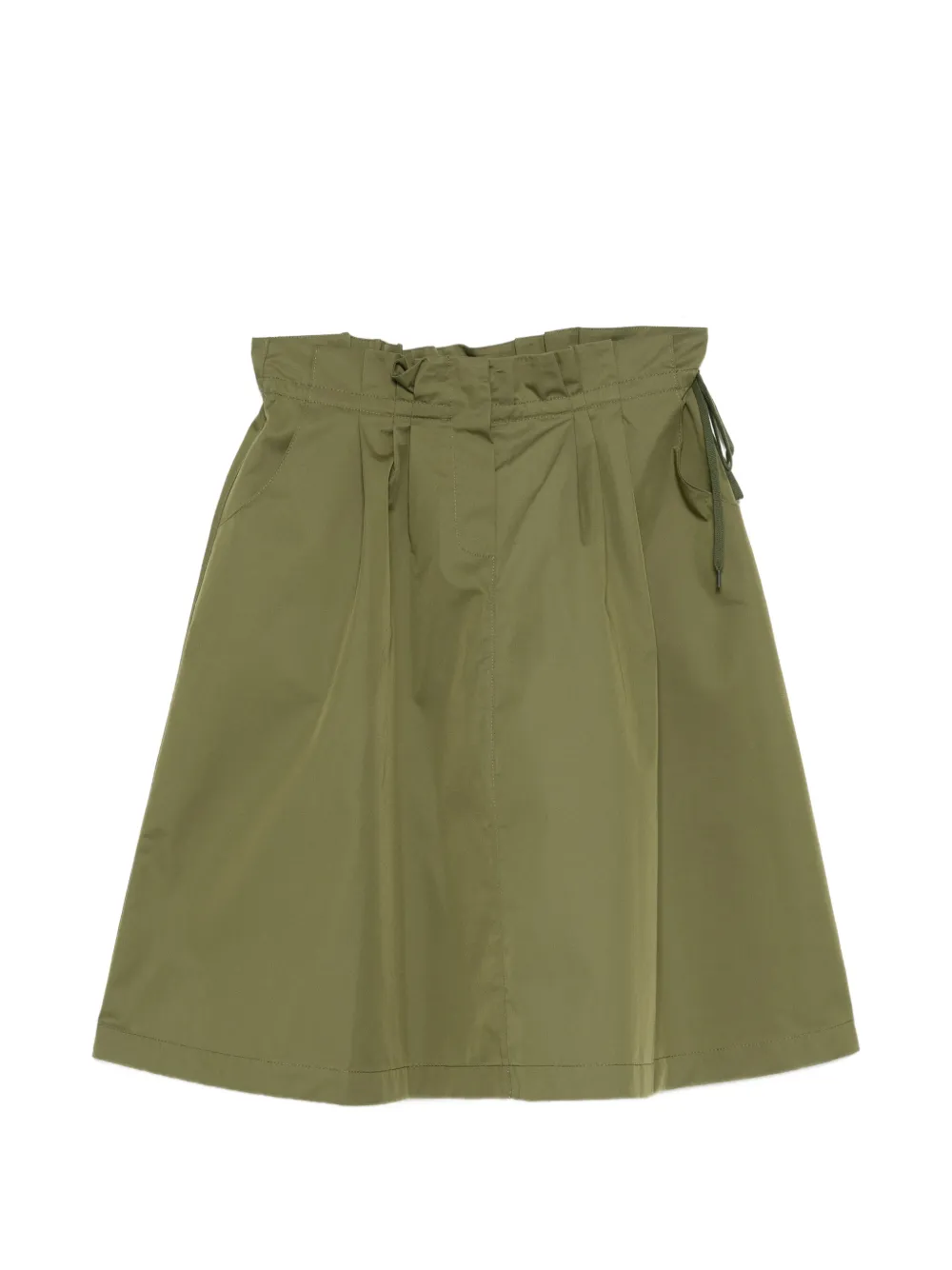 Dice Kayek cotton gathered midi skirt - Verde