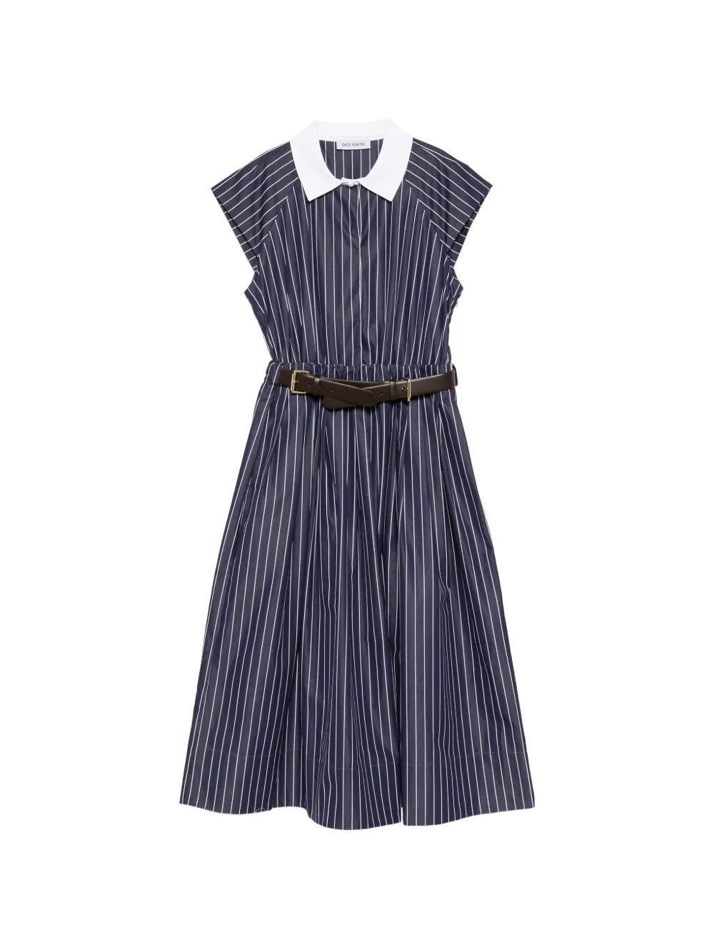 Dice Kayek belted midi dress - Blu