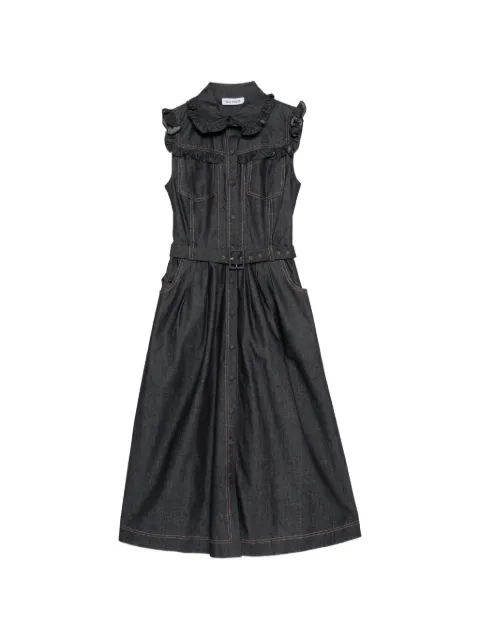 Dice Kayek ruffled chambray midi dress