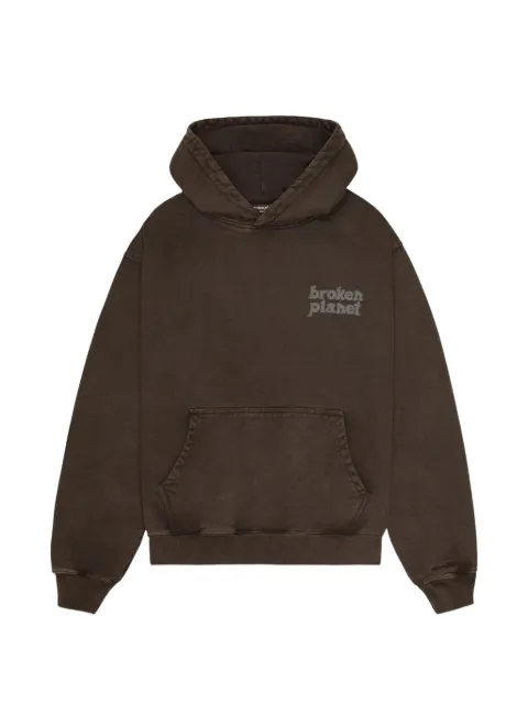 BROKEN PLANET hoodie con efecto lavado