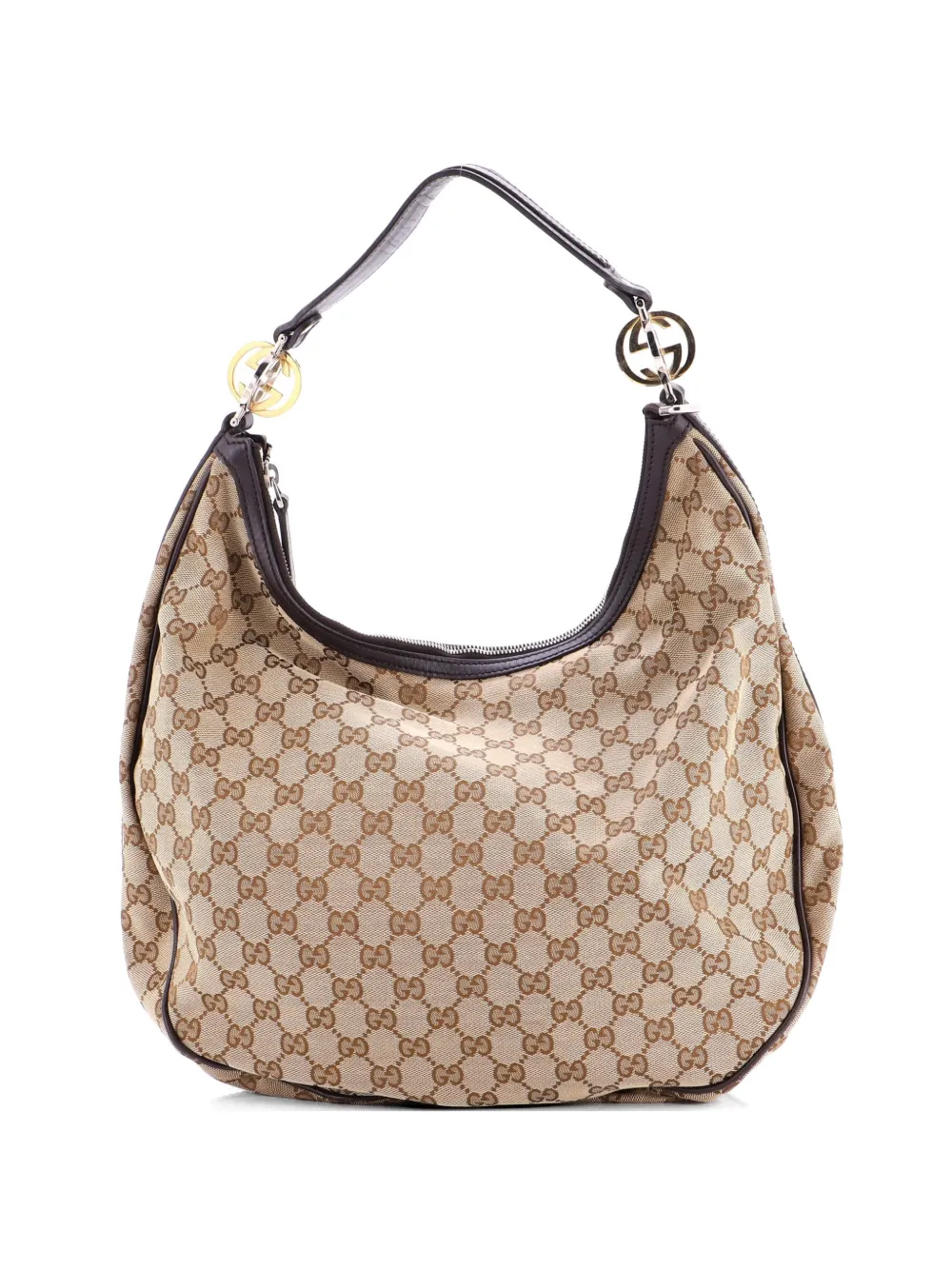 Gucci Pre-Owned Borsa passepartout Twins grande in tela GG - Marrone