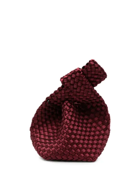 NAGHEDI Kyoto woven satin clutch bag