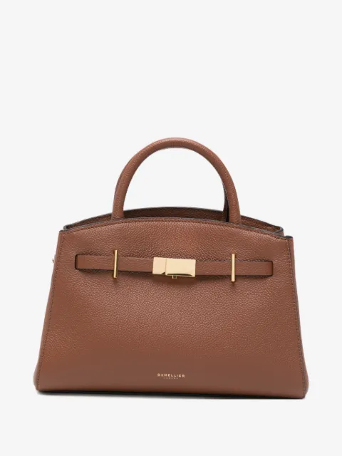 DeMellier small Hudson grained-leather tote bag