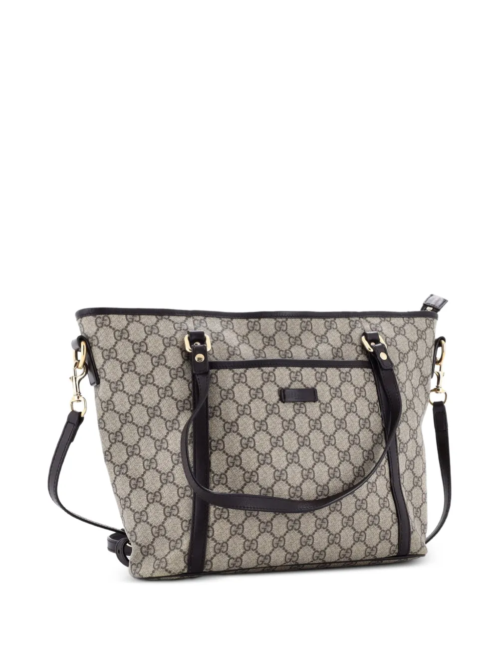 Gucci Pre-Owned Front Pocket Convertible GG Coated Canvas Medium tote bag - Marrone